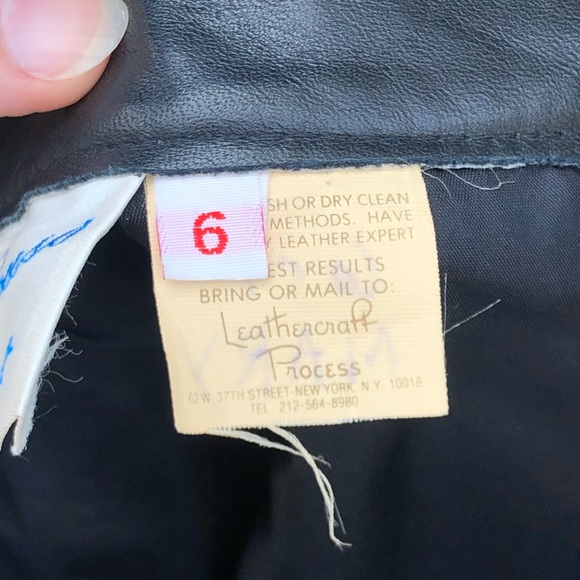 Authentic Leather Vintage Long Skirt - Picture 4 of 4